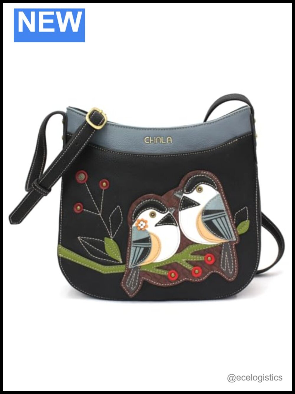 CHALA Crescent Crossbody Bag Faux Leather Adjustable Strap Hobo Purse
